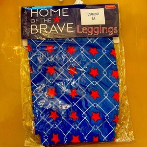 NWT Womens 4th of July / patriotic leggings sz M